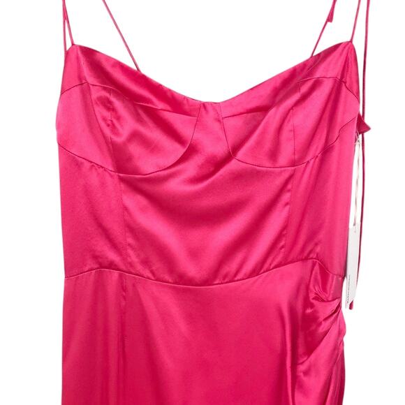 Reformation Marguerite Silk Midi Dress in Flambe Holiday Party - Picture 5 of 15